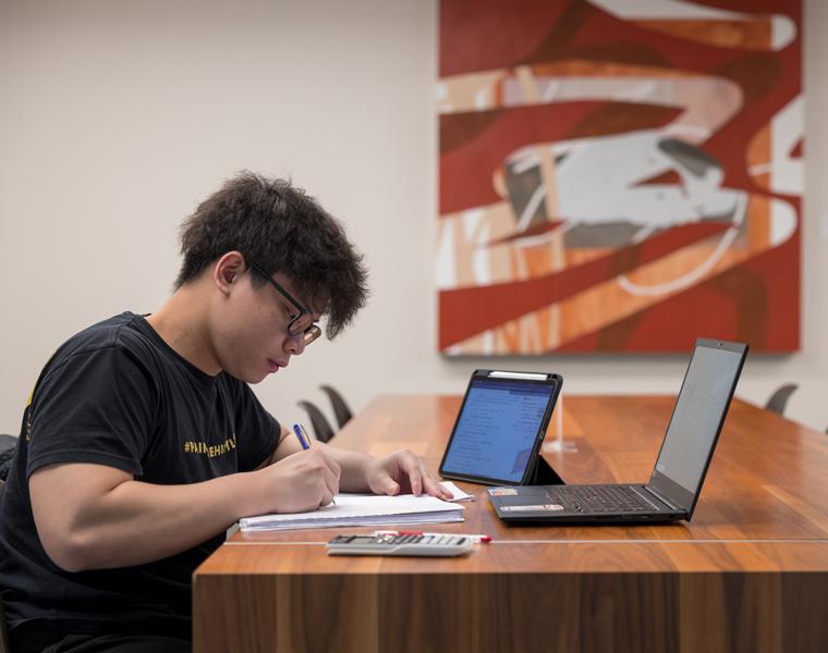Student Studying