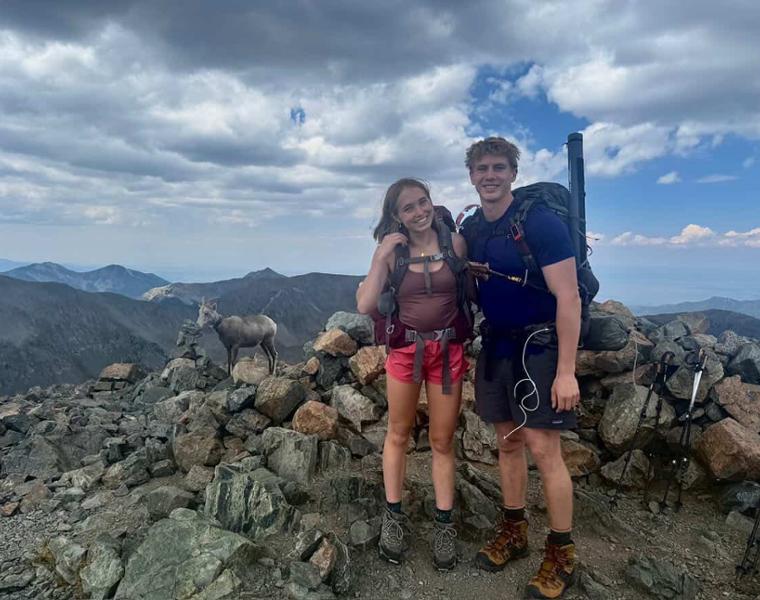 Gabby and Lace on an adventure trip with TCU Rec.