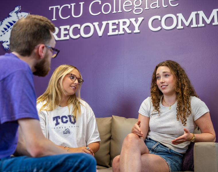 Students and staff engage in individual counseling and interact in Peer Support Communities inside the TCU Counseling Center at Jarvis Hall. Photo by James Anger, August 7, 2024.